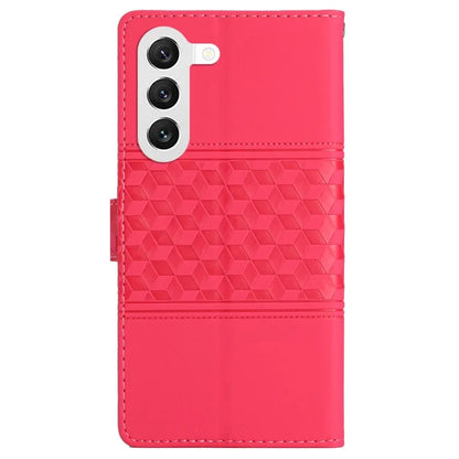 For Samsung Galaxy S24 Case Imprinted Rhombus Wallet Phone Cover