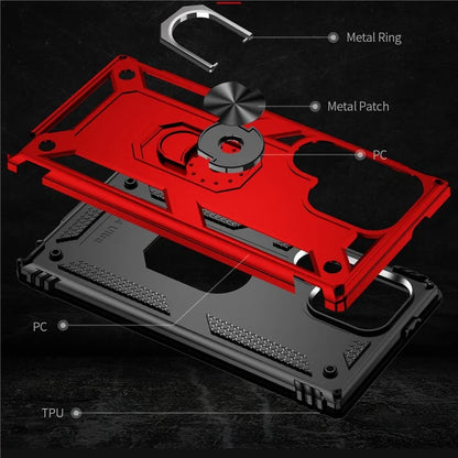 For Samsung Galaxy S24 Ultra Case TPU+PC Ring Kickstand Phone Back Shell
