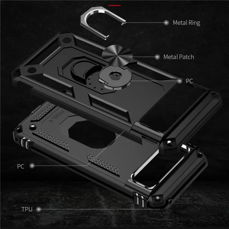 For Google Pixel 8a Case Scratch-proof TPU+PC Phone Protector
