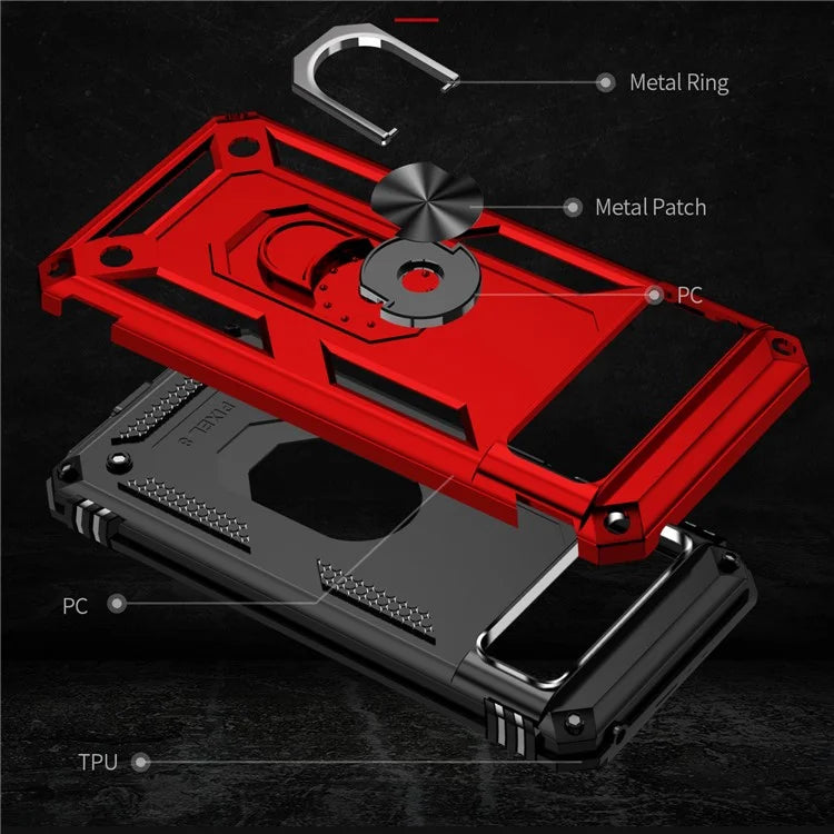For Google Pixel 8a Case Scratch-proof TPU+PC Phone Protector