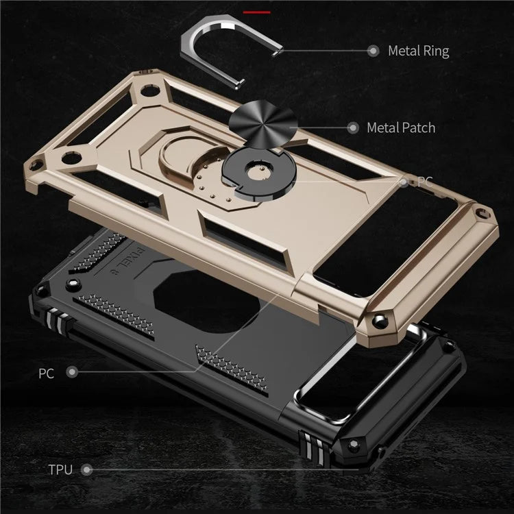 For Google Pixel 8a Case Scratch-proof TPU+PC Phone Protector