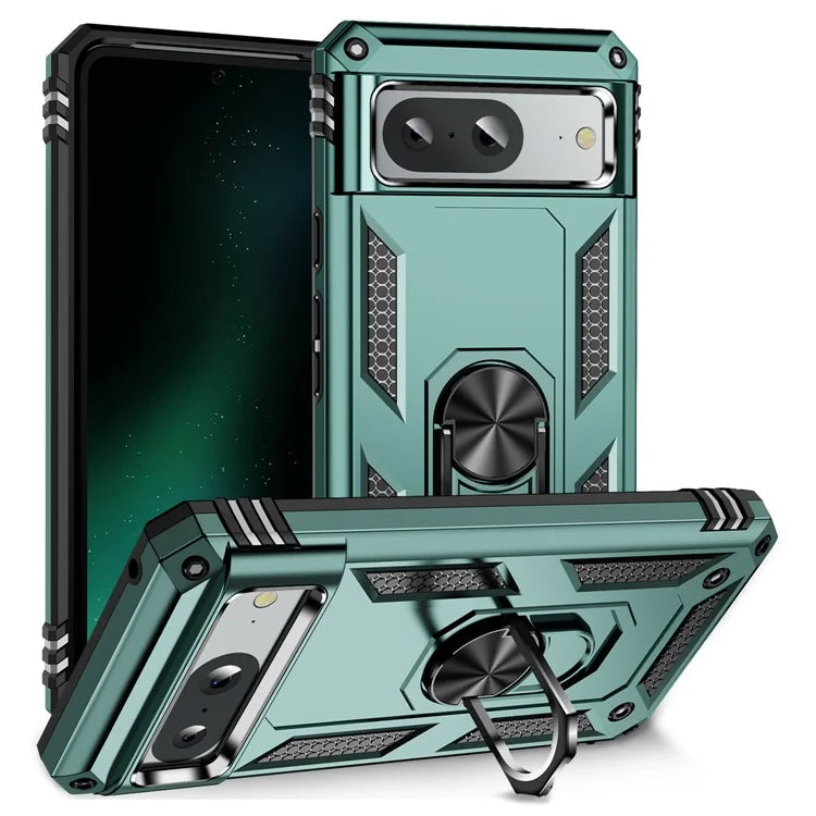 For Google Pixel 8a Case Scratch-proof TPU+PC Phone Protectorish Green