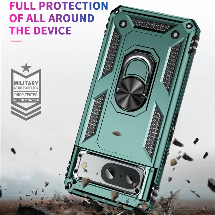 For Google Pixel 8a Case Scratch-proof TPU+PC Phone Protectorish Green