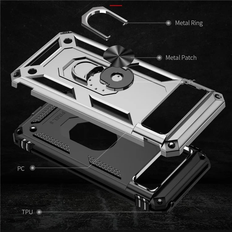 For Google Pixel 8a Case Scratch-proof TPU+PC Phone Protector