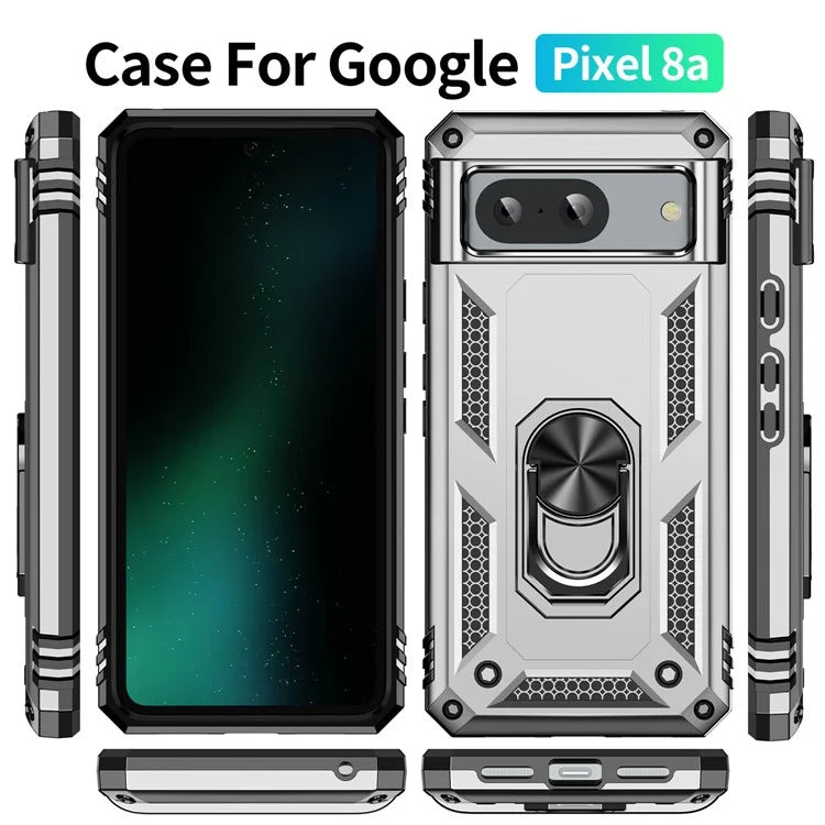 For Google Pixel 8a Case Scratch-proof TPU+PC Phone Protector