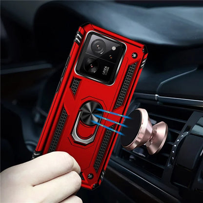 Xiaomi 13T / 13T Pro / Redmi K60 Ultra Case TPU+PC Rotating Ring Kickstand Cell Phone Cover