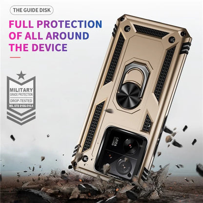 Xiaomi 13T / 13T Pro / Redmi K60 Ultra Case TPU+PC Rotating Ring Kickstand Cell Phone Cover