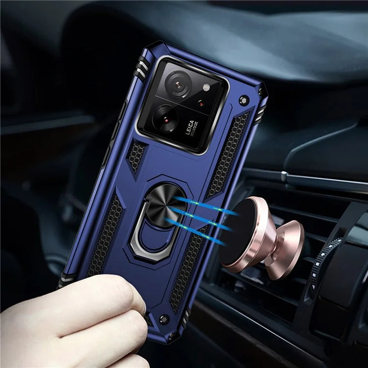 Xiaomi 13T / 13T Pro / Redmi K60 Ultra Case TPU+PC Rotating Ring Kickstand Cell Phone Cover