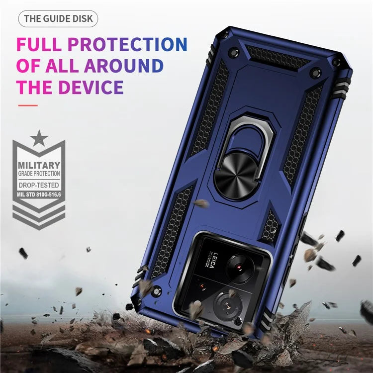 Xiaomi 13T / 13T Pro / Redmi K60 Ultra Case TPU+PC Rotating Ring Kickstand Cell Phone Cover