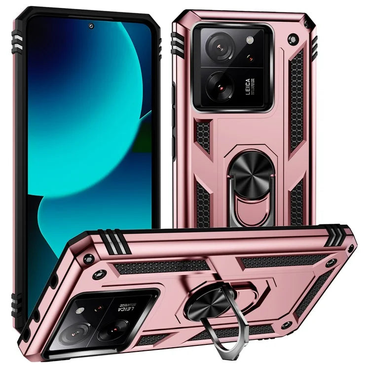 Xiaomi 13T / 13T Pro / Redmi K60 Ultra Case TPU+PC Rotating Ring Kickstand Cell Phone Cover