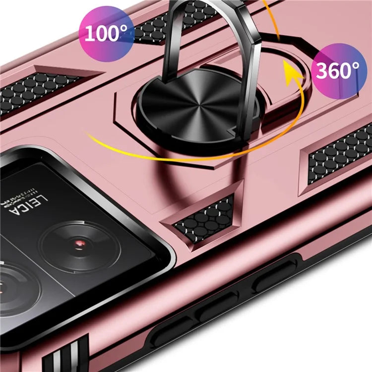 Xiaomi 13T / 13T Pro / Redmi K60 Ultra Case TPU+PC Rotating Ring Kickstand Cell Phone Cover