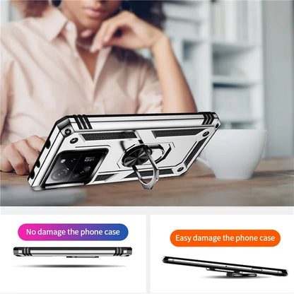 Xiaomi 13T / 13T Pro / Redmi K60 Ultra Case TPU+PC Rotating Ring Kickstand Cell Phone Cover