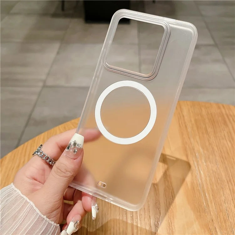 For Xiaomi 14 Pro Clear Phone Case PC+TPU Magnetic Cover
