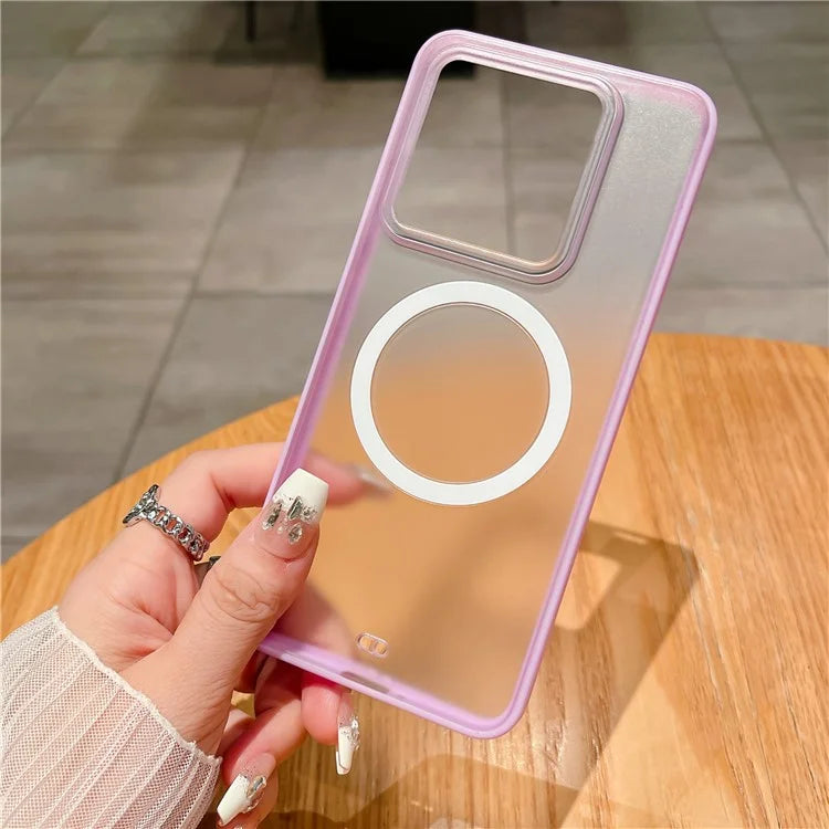 For Xiaomi 14 Pro Clear Phone Case PC+TPU Magnetic Cover