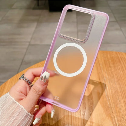 For Xiaomi 14 Pro Clear Phone Case PC+TPU Magnetic Cover
