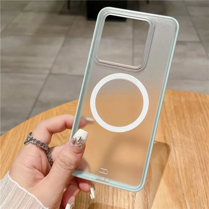 For Xiaomi 14 Pro Clear Phone Case PC+TPU Magnetic Cover