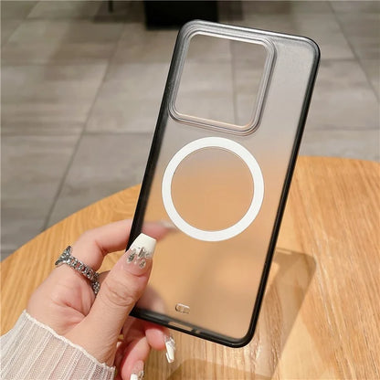 For Xiaomi 14 Pro Clear Phone Case PC+TPU Magnetic Cover