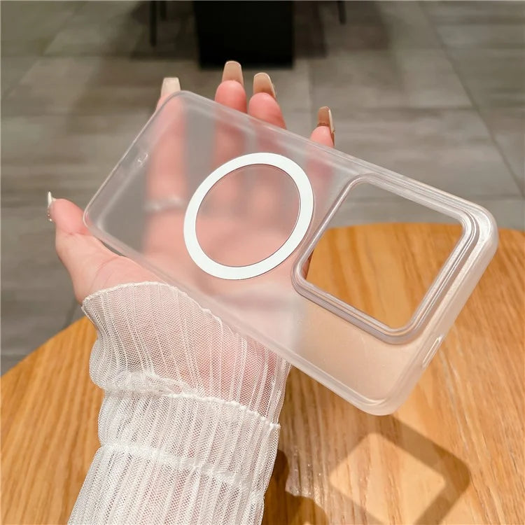 For Xiaomi 14 Pro Clear Phone Case PC+TPU Magnetic Cover