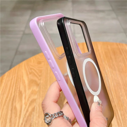 For Xiaomi 14 Pro Clear Phone Case PC+TPU Magnetic Cover