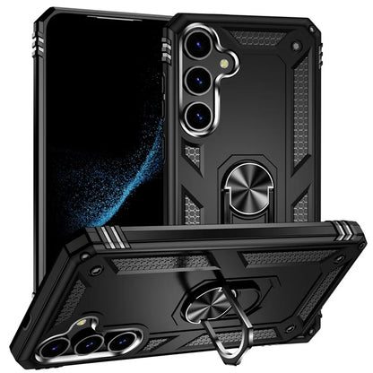 For Samsung Galaxy S24 Case Drop-resistant PC+TPU Kickstand Phone Protector