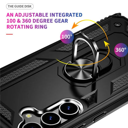 For Samsung Galaxy S24 Case Drop-resistant PC+TPU Kickstand Phone Protector