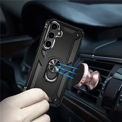 For Samsung Galaxy S24 Case Drop-resistant PC+TPU Kickstand Phone Protector