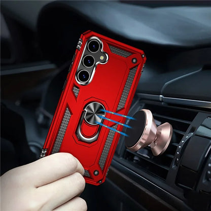 For Samsung Galaxy S24 Case Drop-resistant PC+TPU Kickstand Phone Protector