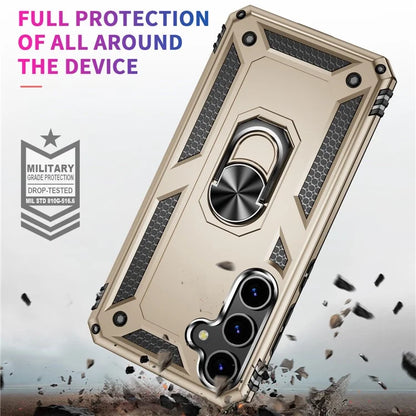 For Samsung Galaxy S24 Case Drop-resistant PC+TPU Kickstand Phone Protector
