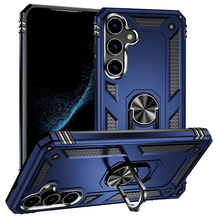 For Samsung Galaxy S24 Case Drop-resistant PC+TPU Kickstand Phone Protector