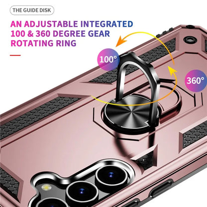 For Samsung Galaxy S24 Case Drop-resistant PC+TPU Kickstand Phone Protector