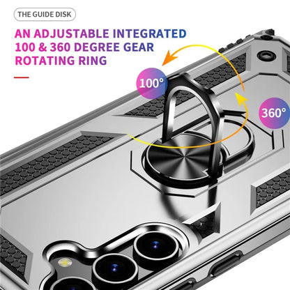 For Samsung Galaxy S24 Case Drop-resistant PC+TPU Kickstand Phone Protector