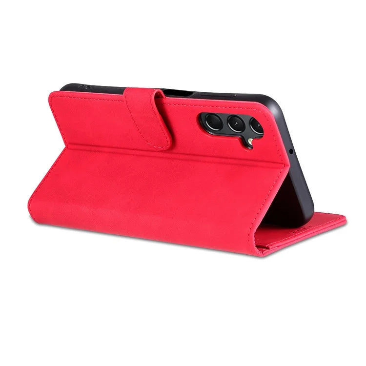 AZNS For Samsung Galaxy A15 4G Cell Phone Case Anti-Scratch PU Leather Wallet Phone Cover