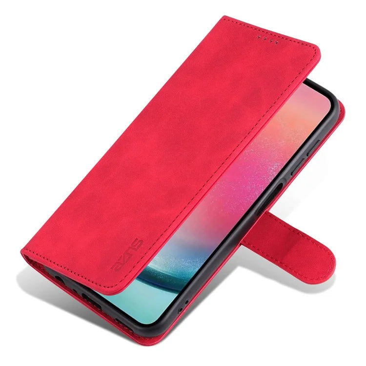 AZNS For Samsung Galaxy A15 4G Cell Phone Case Anti-Scratch PU Leather Wallet Phone Cover