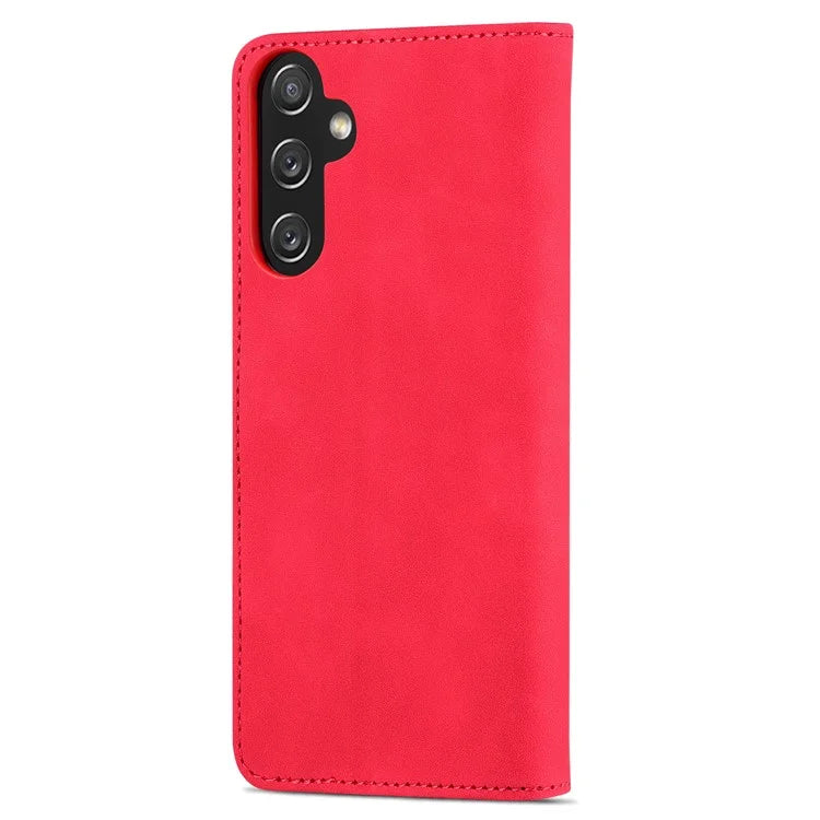 AZNS For Samsung Galaxy A15 4G Cell Phone Case Anti-Scratch PU Leather Wallet Phone Cover