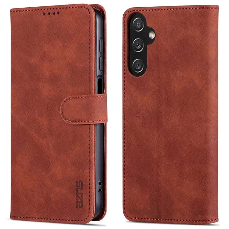 AZNS For Samsung Galaxy A15 4G Cell Phone Case Anti-Scratch PU Leather Wallet Phone Cover