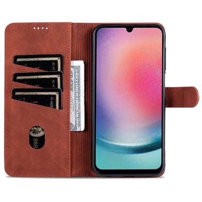 AZNS For Samsung Galaxy A15 4G Cell Phone Case Anti-Scratch PU Leather Wallet Phone Cover