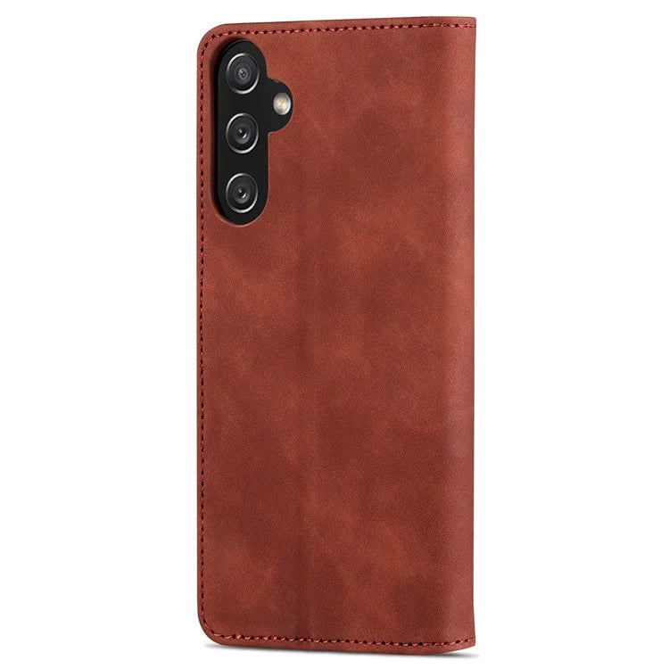 AZNS For Samsung Galaxy A15 4G Cell Phone Case Anti-Scratch PU Leather Wallet Phone Cover