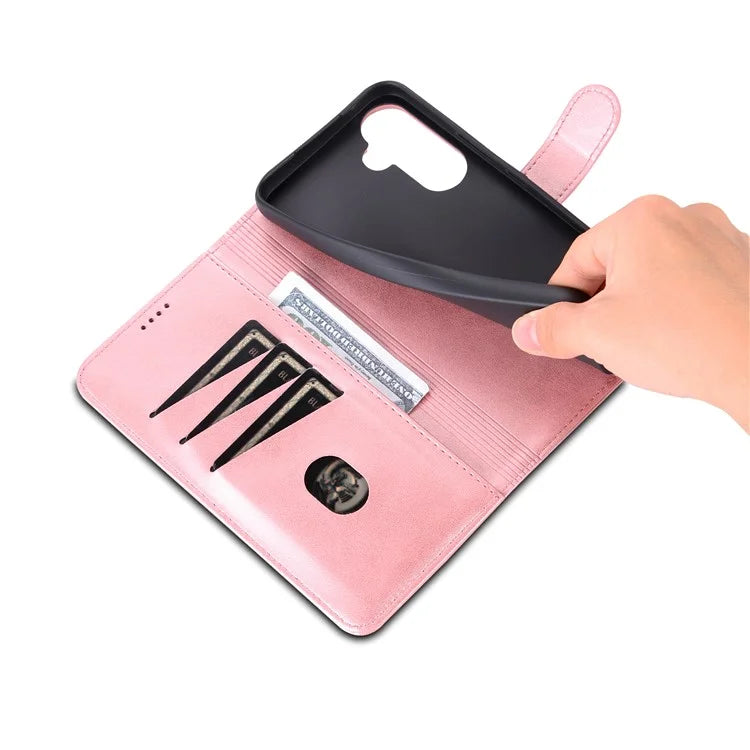 AZNS For Samsung Galaxy A15 4G Cell Phone Case Anti-Scratch PU Leather Wallet Phone Cover
