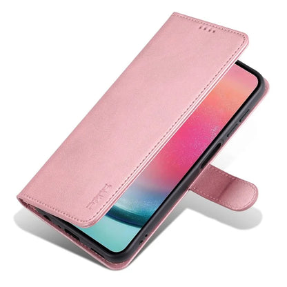 AZNS For Samsung Galaxy A15 4G Cell Phone Case Anti-Scratch PU Leather Wallet Phone Cover