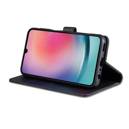 AZNS For Samsung Galaxy A15 4G Cell Phone Case Anti-Scratch PU Leather Wallet Phone Cover