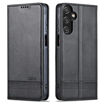 AZNS For Samsung Galaxy A15 4G Case PU Leather Magnetic Suction Wallet Phone Shell Cover
