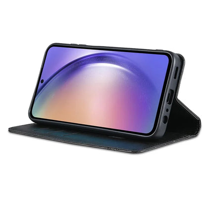AZNS For Samsung Galaxy A15 4G Case PU Leather Magnetic Suction Wallet Phone Shell Cover