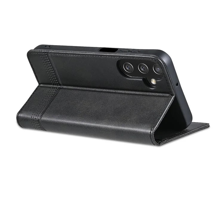 AZNS For Samsung Galaxy A15 4G Case PU Leather Magnetic Suction Wallet Phone Shell Cover