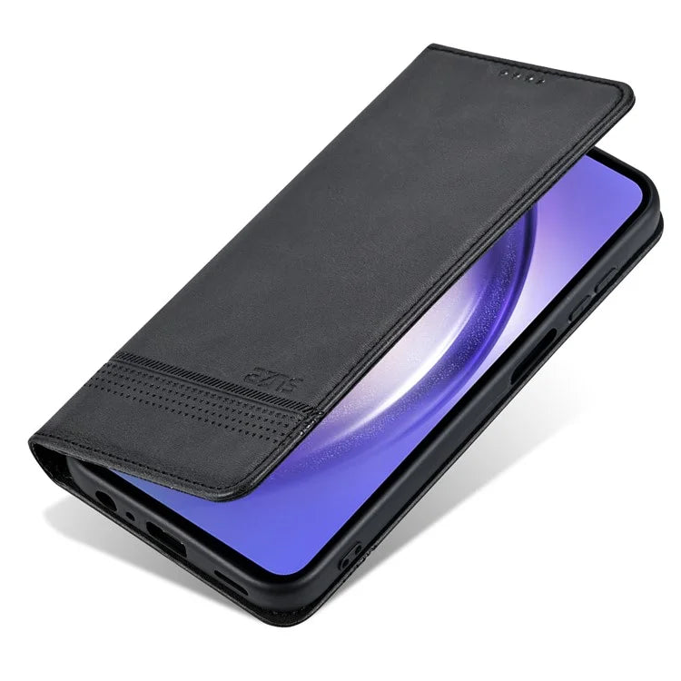 AZNS For Samsung Galaxy A15 4G Case PU Leather Magnetic Suction Wallet Phone Shell Cover