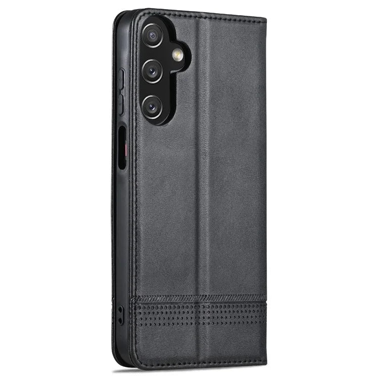 AZNS For Samsung Galaxy A15 4G Case PU Leather Magnetic Suction Wallet Phone Shell Cover