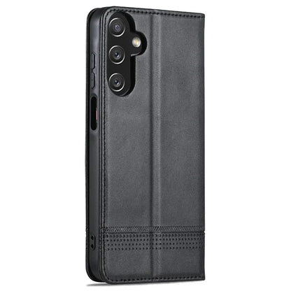 AZNS For Samsung Galaxy A15 4G Case PU Leather Magnetic Suction Wallet Phone Shell Cover