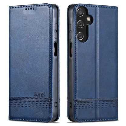 AZNS For Samsung Galaxy A15 4G Case PU Leather Magnetic Suction Wallet Phone Shell Cover