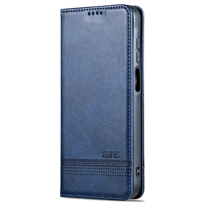 AZNS For Samsung Galaxy A15 4G Case PU Leather Magnetic Suction Wallet Phone Shell Cover