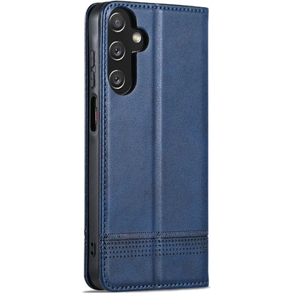 AZNS For Samsung Galaxy A15 4G Case PU Leather Magnetic Suction Wallet Phone Shell Cover
