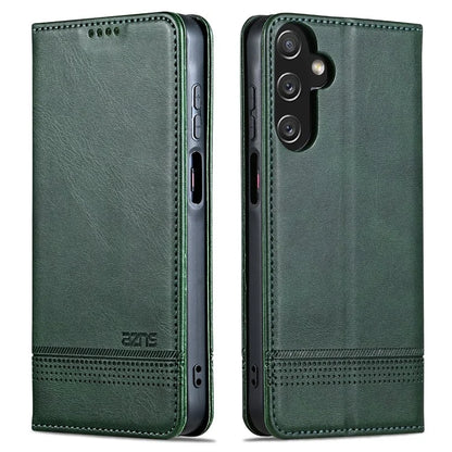 AZNS For Samsung Galaxy A15 4G Case PU Leather Magnetic Suction Wallet Phone Shell Cover